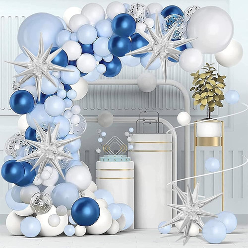 Globos Estrella Plata Mayoreo 10 Piezas 22pLG Sin Emsamble Color Plateado Estrella 1pieza