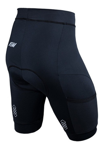 Imagem 2 de 5 de Bermuda Ciclismo Asw Essentials Poliamida Forro Top