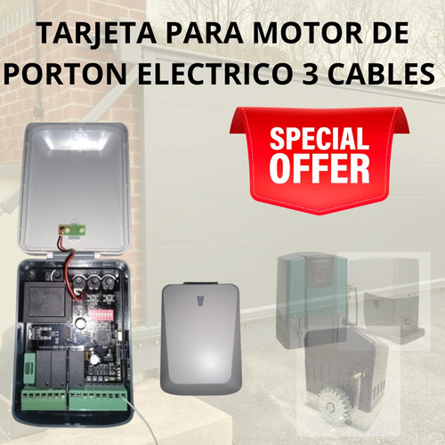 Tarjeta Para Motor De Porton Electrico 3 Cables