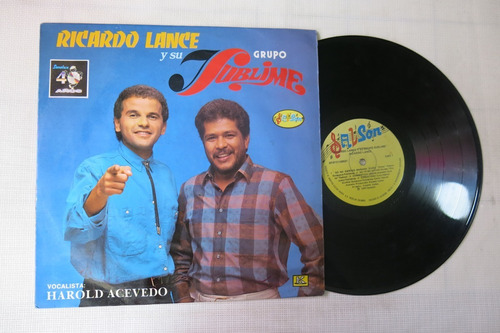 Vinyl Vinilo Lp Acetato Ricardo Lance Y Su Grupo Sublime 