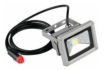 Refletor Led 10w 12v Auto Veicular Pesca Camping 