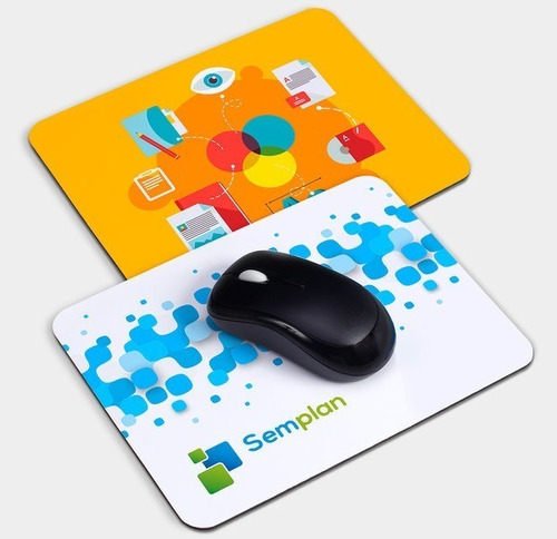 50 Mouse Pad Óptico Tecido Personalizado Impressão Digital