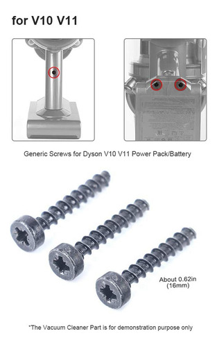 Juego De 12 Tornillos Para Aspiradora Inalámbrica V7 V8 V10