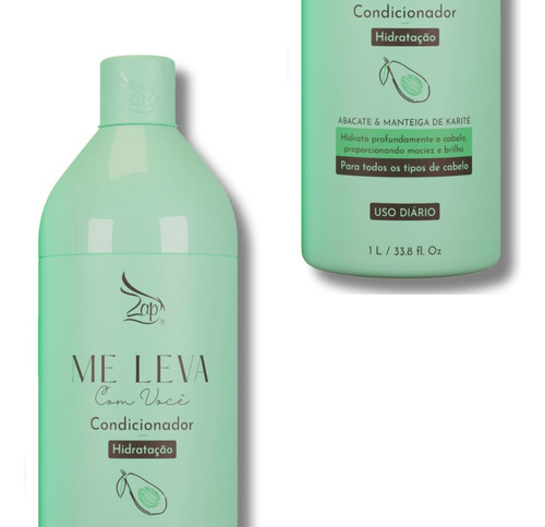 Kit Shampoo Condicio. Cabeleireiro Abacate E Manteiga Karité