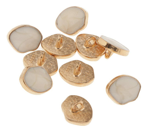 . 10 Uds 12mm Botones De Vástago Esmaltado De Mármol Botones