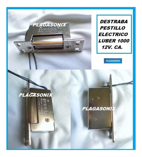Imagen 5 de 10 de Destrabapestillo Electrico Luber 1000 12v.ca Para Cerradura