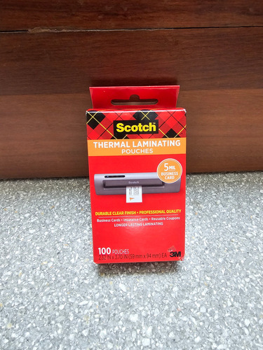 Laminas Termales Scotch Tamano 10,8 Cm X 17,4 Cm Pack De 100