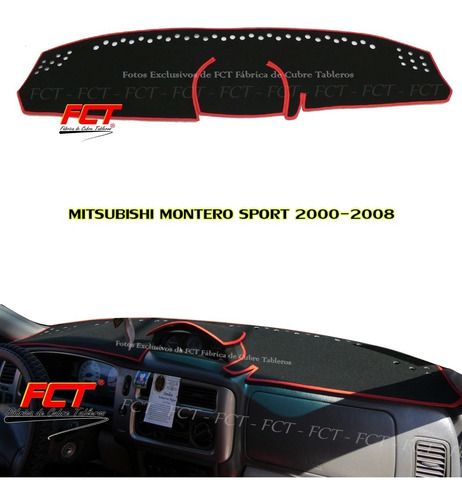 Cubre Tablero Mitsubishi Montero Sport- 2000 2002 2006 2007