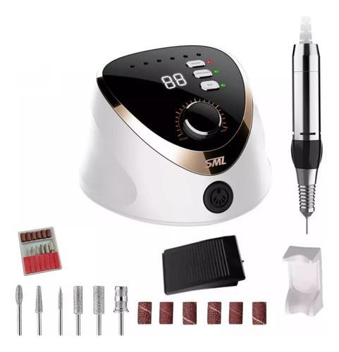 Torno Profesional Uñas Pedicura Manicura 35000 Rpm Pedalera