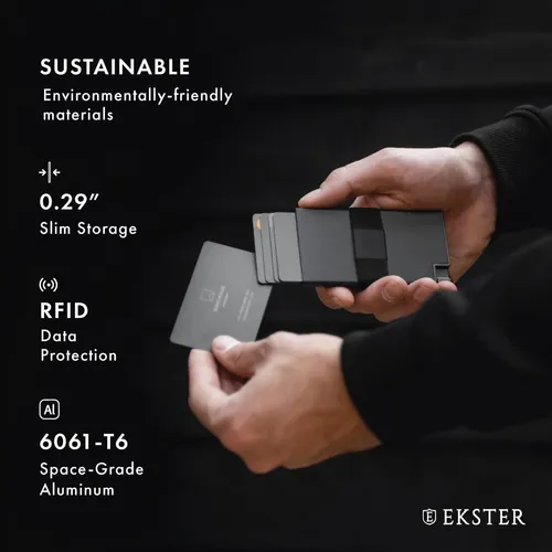 Ekster Aluminio Tarjetero Billetera Para Hombre | Metal B...