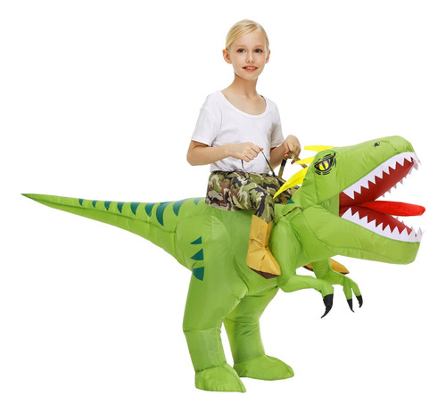 Doscos Disfraz Inflable De Dinosaurio Para Nios, Disfraz De