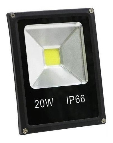 Imagen 4 de 5 de Reflector Led Blanco 20w Bajo Consumo Alta Potencia Exterior