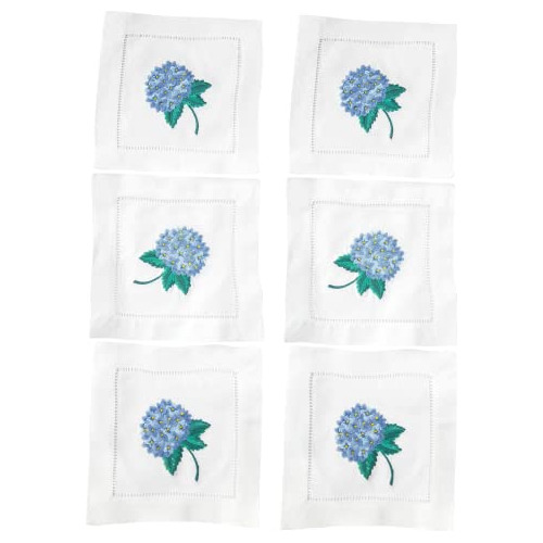 Servilletas De Cóctel Blancas Bordadas 6 X6 Juego De ...