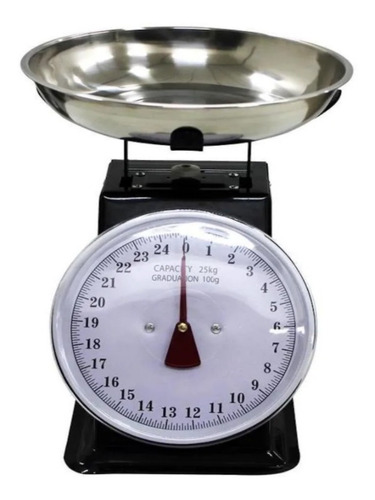 Balança de cozinha analógica Bestfer BFH1372 pesa até 25kg preto