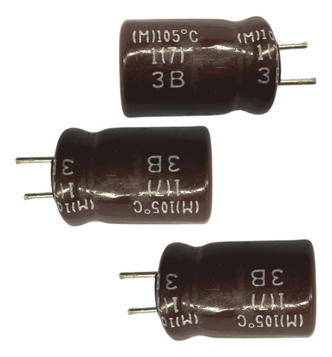 Kit C/ 10un Capacitor Eletrolitico 470uf X 16v 470 Uf 470uf