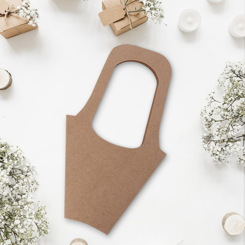 20 Pçs Sacos De Presente De Papel Kraft Decorações L