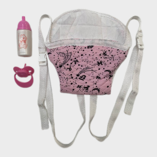 Mochila Porta Bebote + Accesorios Rosa