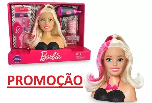 Boneca P/ Brincar De Pentear E Fazer Sucesso Na Beleza Salão