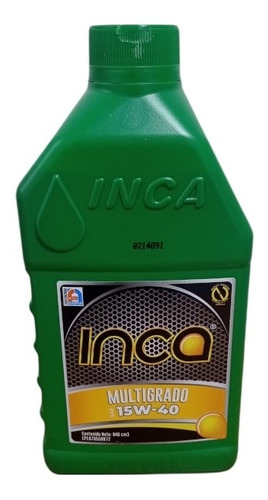 Aceite Mineral 15w40 Marca Inca 