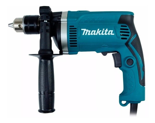 Taladro percutor atornillador eléctrico de 13mm Makita HP1630 710W + accesorio con caja de cartón 220V