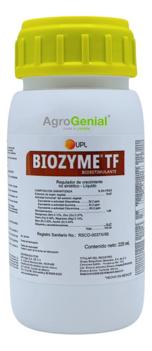 Biozyme Hormonas Para Plantas Arboles, Jardin 225m