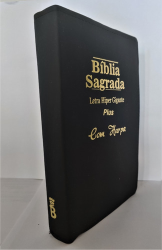 Bíblia Sagrada Letra Hiper Gigante + Harpa - Luxo