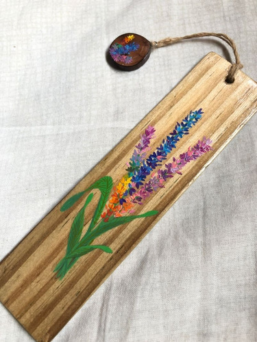 Imagem 8 de 9 de Marca Página Lavanda Colorida