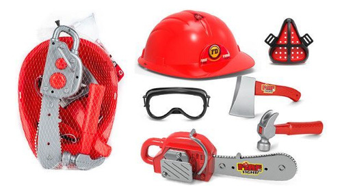 Set  De Bombero Con Sierra Electrica  6pcs