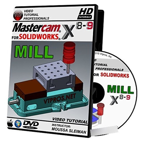 Tutorial Maestrocam Para Solidworks X8-x9 - Dvd Hd Mill.