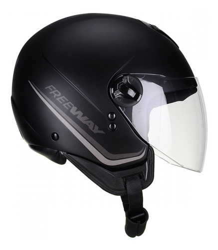 Capacete Peels Freeway New Classic Preto Fosco 58