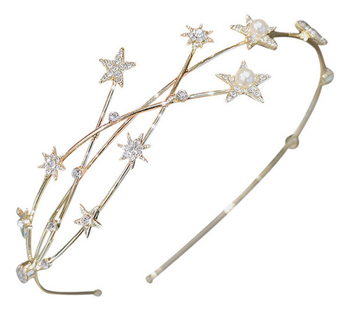 Elegante Diadema Con Forma De Perlas Para Decorar Accesorios