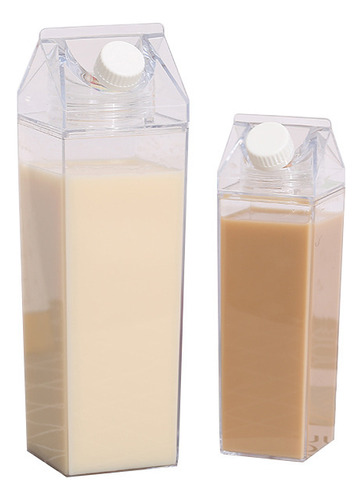 Taza De Leche Cuadrada De 2 Piezas Con Diseño A Prueba De Fu