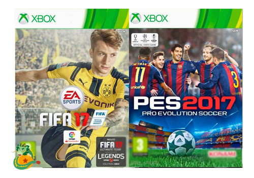 Fifa 17 - Pes 2017 Xbox 360 Original