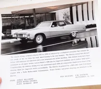 Comprar Foto Antigua Buick Electra 1969 Coupe No Folleto Manual Auto