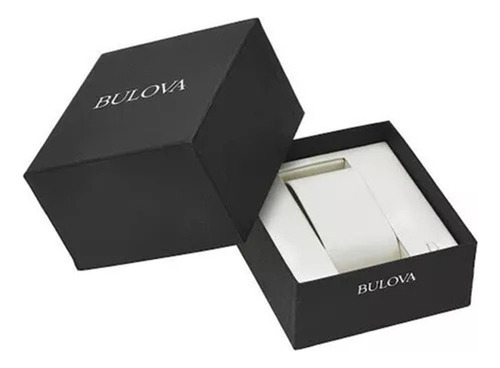 Reloj Bulova 97l142 Dress White para mujer, 38 mm, fondo blanco