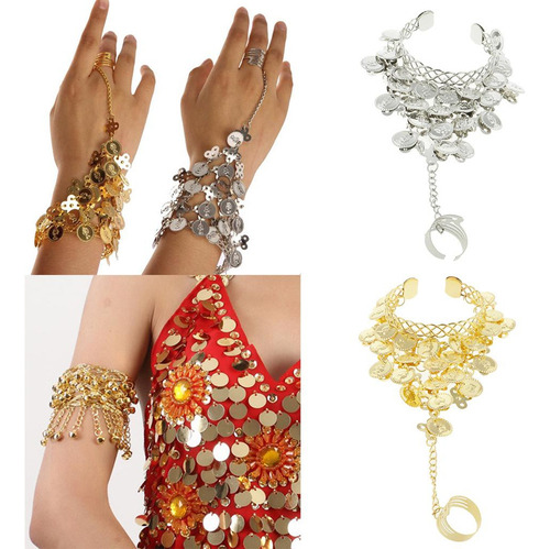 4 Brazalete De De Vientre Con La Joyería De La Manera Del
