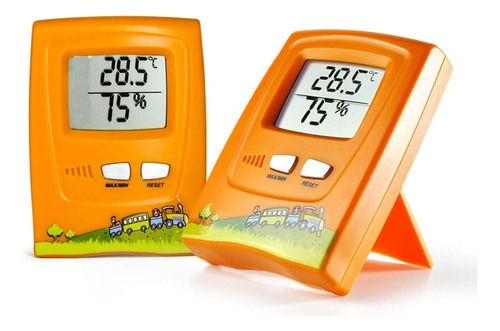 Termo-higrometro Infantil Laranja -10+60c Umidade 10% A 99