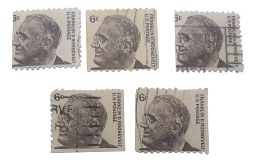 Timbres Postales Estados Unidos Roosevelt 6 Centavos 