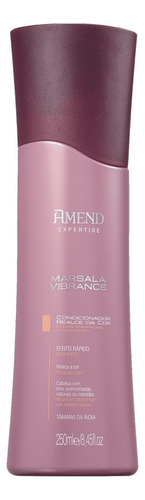 Condicionador Amend Marsala Vibrance Realce Da Cor - 250 Ml