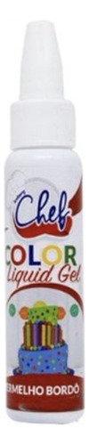 Corante Color Liquid Gel Vermelho Bordô 25g - Iceberg Chef