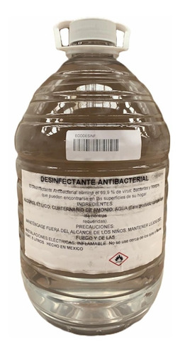 Desinfectante Sales Cuaternarias De Amonio 5 L Envío Gratis!