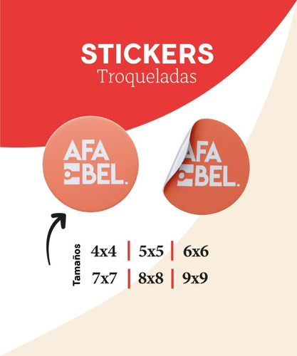 Stickers Etiquetas Circulares Troquelados 4x4 - 500und