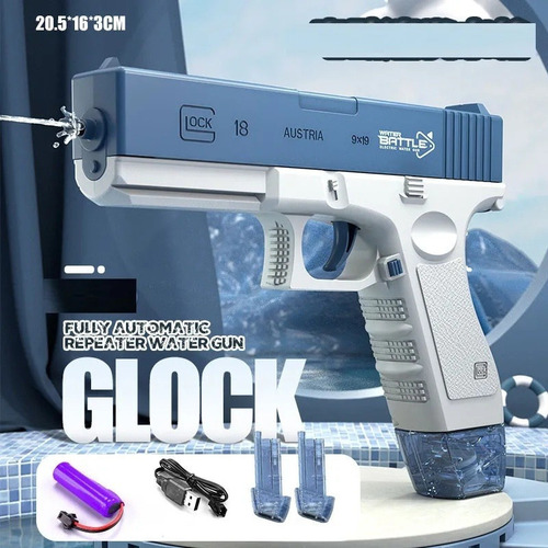Pistola De Agua Niños Totalmente Automática Ráfaga Eléctrica