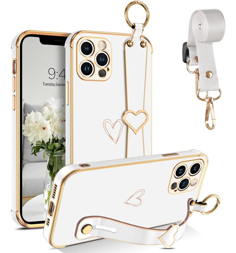 Funda Para iPhone 11 Pro Con Correa, Galvanizada - G