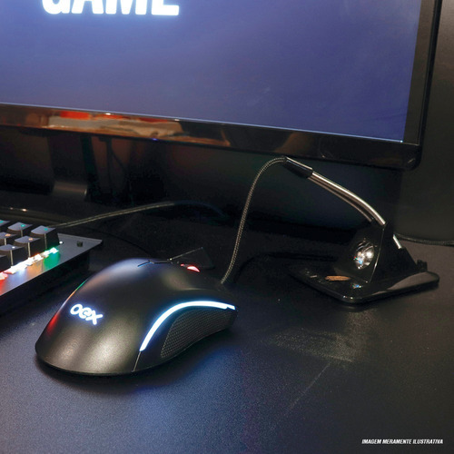 Imagem 2 de 3 de Mouse Oex Game Mb100 Preto