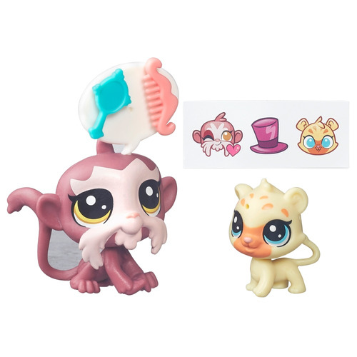 Littlest Pet Shop - Tamarin Beardley & Gigi Gepardi B7751