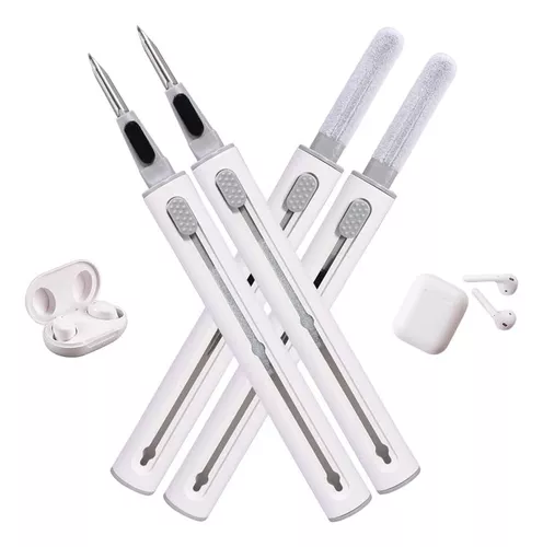  Kit de limpieza para AirPods, kit de limpieza de auriculares  inalámbricos multifuncionales 3 en 1 para AirPods Pro, bolígrafo de limpieza  de auriculares Bluetooth con esponja, cepillo, punta de metal : Electrónica