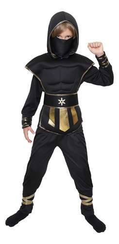 Conjunto De Disfraz De Ninja Para Niños, Disfraz De Niño Nin