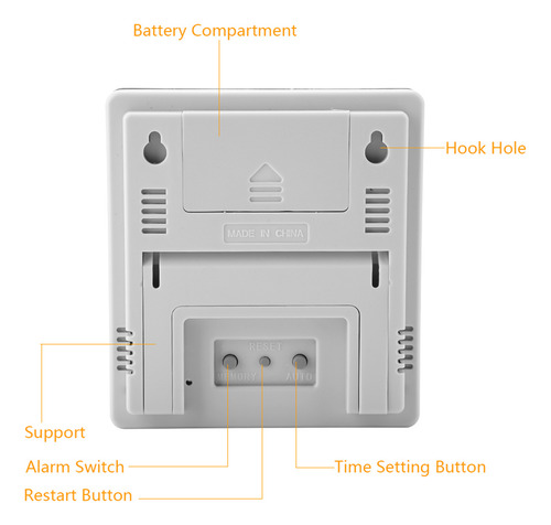 Higrômetro Smart Sensor Ar807 Digital De Temperatura E Umida