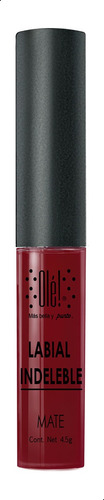 Labial Líquido Olé! Cosmetics Indeleble Mate Cereza
